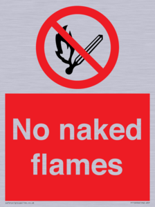 No naked flames